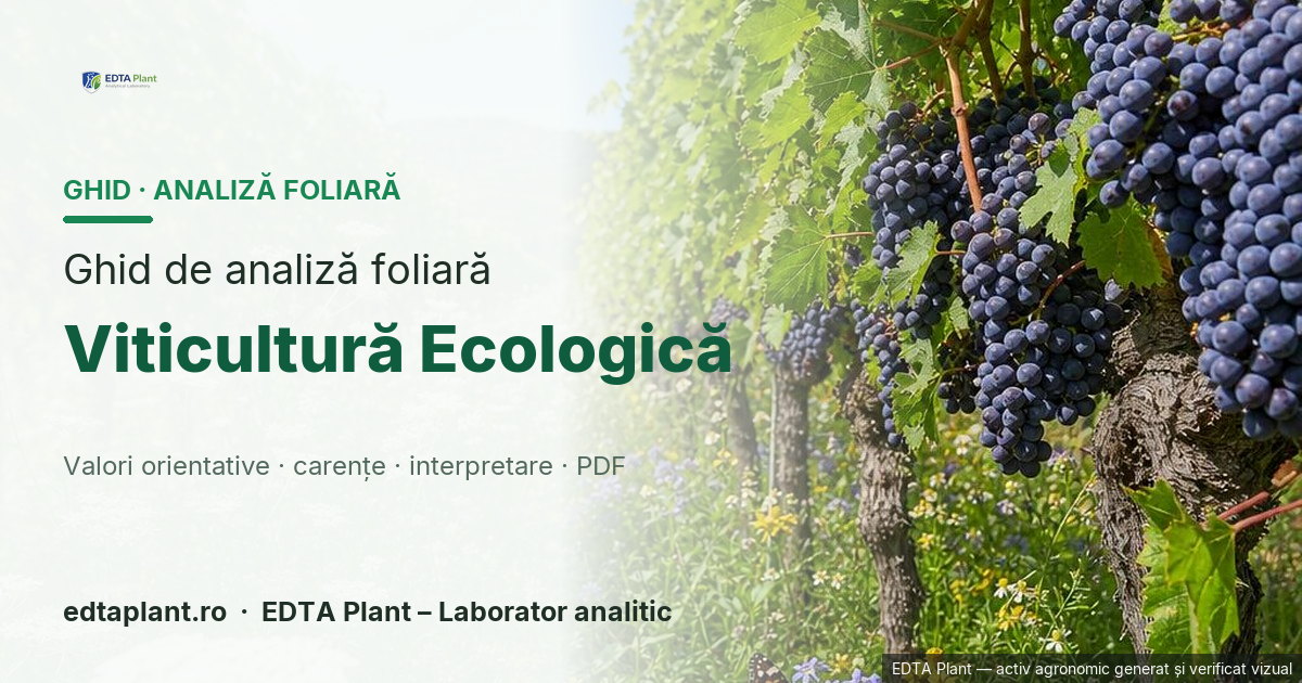 Viticultură Ecologică (TAXON DE CONFIRMAT) — ghid de analiză foliară EDTA Plant